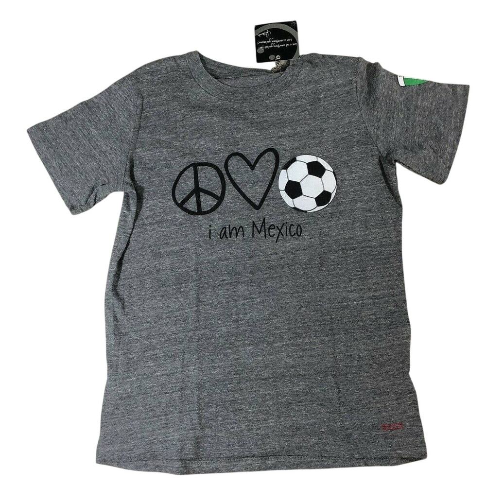 Peace Love World I AM MEXICO Kids T-Shirt Sizes XL